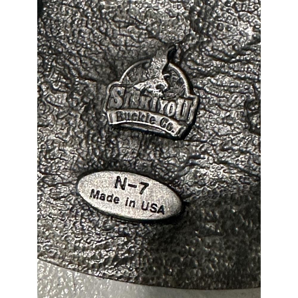 Siskiyou Western Belt Buckle Buckle Co N-7 Made in USA 1994 Enamel Limited - Picture 8 of 9